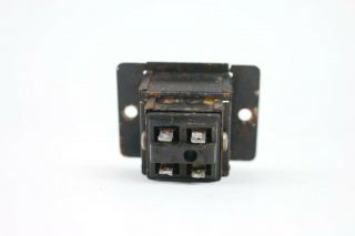 Vintage Cinch Jones 4 - pin Female Radio Connector Socket Recessed Bracket Mount 3