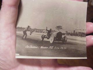 2 Photos Of Vintage Race Cars From 1912 1916 Dorio Resta Diffrent 4 1/4 X 3 1/4