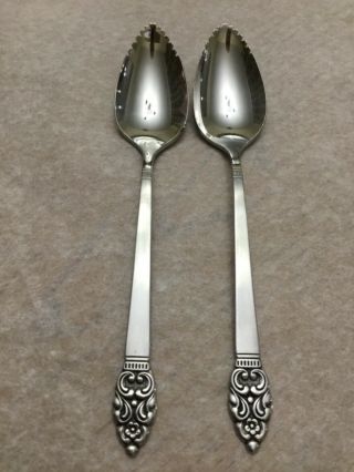 Vintage Oneida Community Vinland Stainless,  2 Grapefruit Spoons,  6 Inches