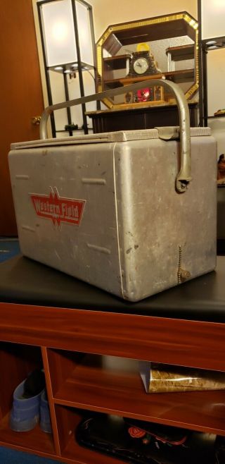 Vintage 1950’s Aluminum Western Field Cooler Ice Chest