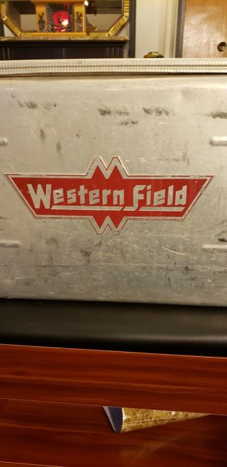 Vintage 1950’s Aluminum Western field Cooler ice chest 3