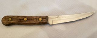 Vintage Old Homestead Kitchen Knife 4 1/2 " Lifetime Cutlery Stainless Serated
