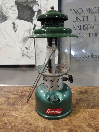 Vintage 1961 Coleman Lantern Model 220E With Globe Dated 7/61 3