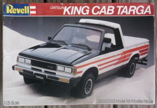 1983 Revell 1/25 Datsun King Cab Targa Pickup Truck Plastic Model Kit Complete