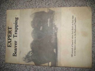 Vintage Expert Beaver Trapping By John Rockwood First Edition 1972