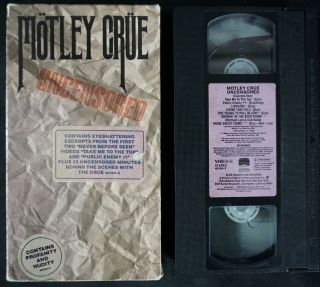 Motley Crue Uncensored/vintage Concert Tour Vhs Video