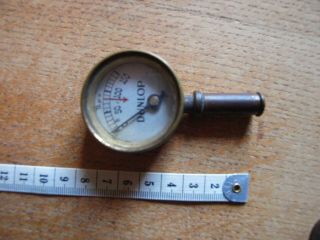 Vintage Dunlop Brass Pressure Guage