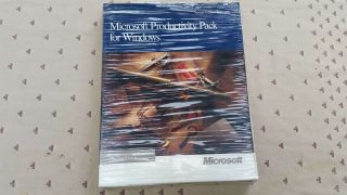 Microsoft Productivity Pack V1.  00 For Windows 3 On Floppies Vintage Pc Software