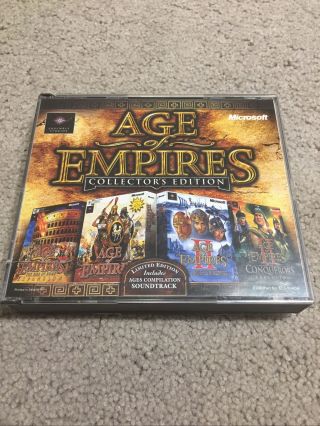 Age Of Empires Collectors Edition Pc Game Limited Edition Expansion 2000 Vintage