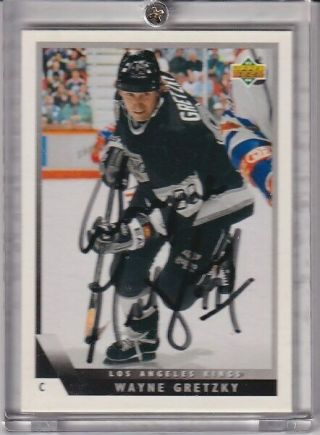 93/94 Ud Upper Deck Wayne Gretzky Auto Autograph Card With Certificate