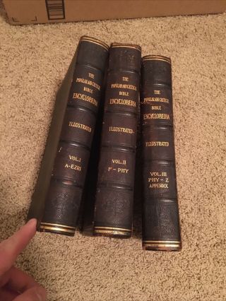 The Popular And Critical Bible Encyclopedia 3 Volumes Complete Set Antique 1913