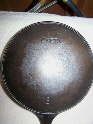 Antique Oneta 8 Cast Iron Skillet Restored