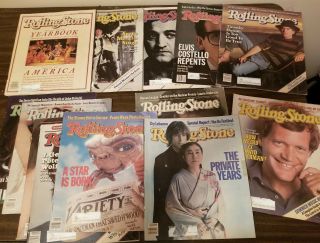 Vintage Rolling Stone Magazines 1982 With 24 Assorted Issues /