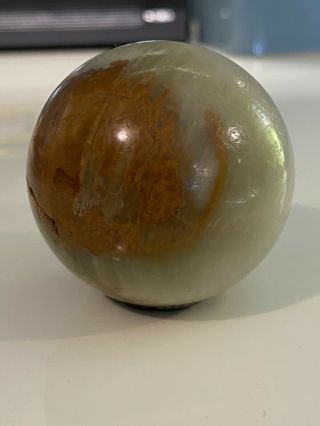 Vintage Glass Marble Swirl Slag Glass Agate Gear Shift Knob Hot Rod Ford Chevy