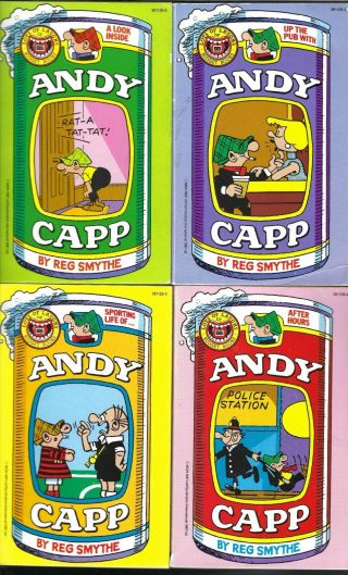 4 X Vintage Andy Capp Comic Strip Books By Reg Smythe Australian Editions