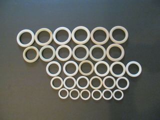 Vintage Plastic Celluloid Horse Rein Harness Spreaders 30 Replacement Rings