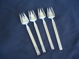 4 Vintage Retro Stainless Steel Splayds Buffet Forks