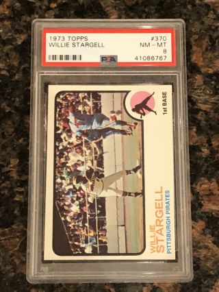1973 Topps Willie Stargell Pittsburgh Pirates 370 Baseball Card Psa 8