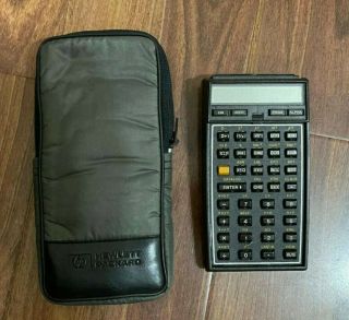Hp41 - C Vintage Calculator,  2 Memory Case,  Case