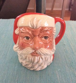 Vintage Royal Doulton Small 4.  5 " Toby Jug Mug Santa Claus 1983 D 6705
