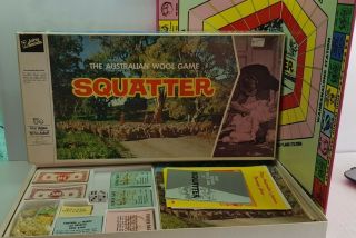Squatter Australian Wool Game 1960 Board Game Vintage 10,  John Sands