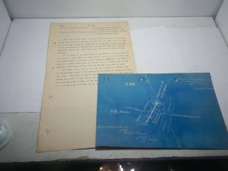 Vintage Map Blueprint Buffalo And Geneva Railway 1889 Leroy Ny History Lvrr Road