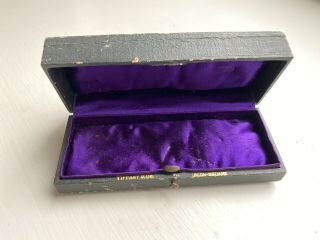 Antique Tiffany & Co.  Presentation Box Union Square Purple Silk Lining