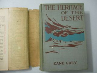Zane Grey The Heritage of the Desert Vintage Fiction Novel Action Western 1910 2