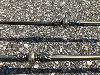 Matched Pair Amerock Carriage House Vintage 26 Inch Towel Bar Antique Brass