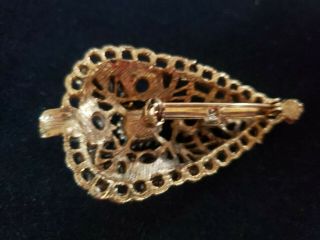 3 Vintage Gold tone Tree Brooch Jewelry Findings 3