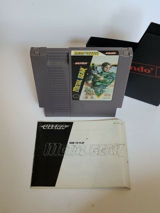 Metal Gear Nintendo Nes Video Game Vintage 80 