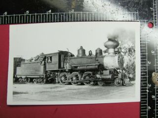 B&w Photo Live Oak Perry & Gulf Railroad 4 - 6 - 0 Locomotive 103 Perry Florida Rr