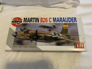 1/72 Airfix Martin B - 26 Marauder Ww2 Bomber Plastic Model Kit Vintage
