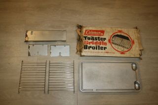 Vintage Coleman Toaster Griddle Broiler Model 5140 For Use With 425 Stoves