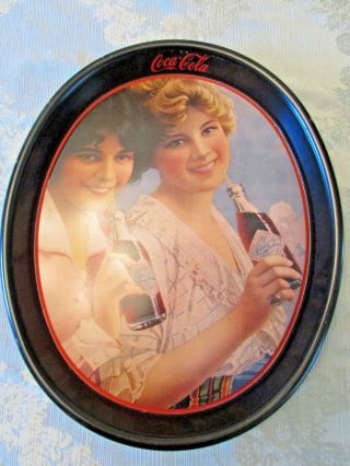 Vintage Coca Cola Tray / Girls (15 In. )
