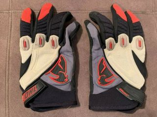 Vintage 2005 Thor Motocross Gloves Red Black White Men 