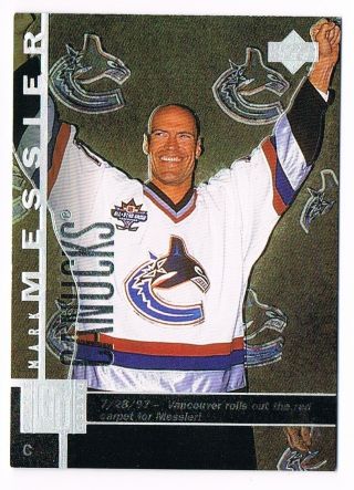1997 - 98 Upper Deck Ud Game Dated Moments Parallel 374 Mark Messier Rare