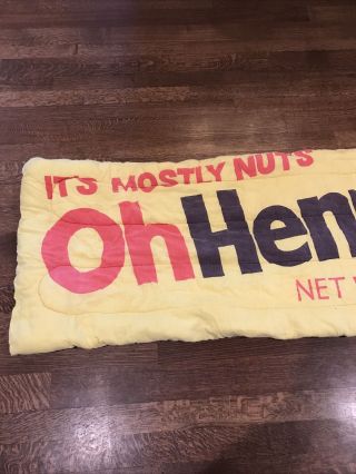 Oh Henry It ' s Mostly Nuts Yellow Sleeping Bag Vintage Chocolate Candy Bar 2