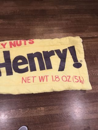 Oh Henry It ' s Mostly Nuts Yellow Sleeping Bag Vintage Chocolate Candy Bar 3