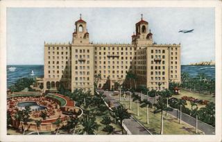 Havana Hotel Nacional De Cuba American Colortype Chrome Postcard Vintage