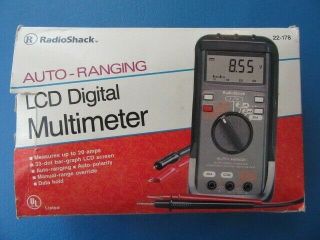 Vintage Radio Shack Lcd Rms Digital Multimeter,  22 - 178