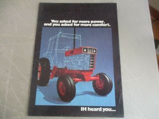 Vintage International Ih Tractor Series 86 Brochure Flyer Poster