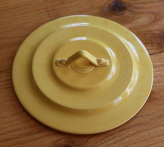 Vintage Fiesta Homer Laughlin Harlequin Yellow Covered Vegetable Dish Lid Only