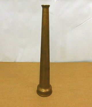 Vintage 12  Elkhart Brass Mfg.  Co.  Heavy Solid Brass Fire Hose Nozzle