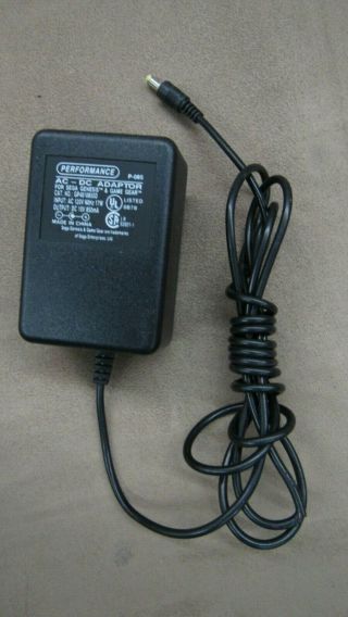 Authentic Vintage Ac Adapter Performance P - 085 Sega Genesis Ii Power Supply Game
