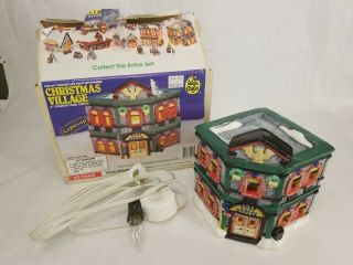 Vintage Wee Crafts Christmas Village 6 " Country Post Office - Pre - Owned Painted