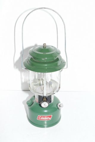 Vintage Coleman Green 11/82 Model 220k Double Mantle Lantern 6