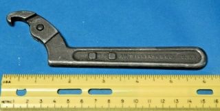 Vintage J.  H.  Williams & Co.  - Spanner Wrench 471,  3/4 " - 2 " / 1/8 " Hook Pin