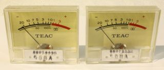 Teac A - 400 Pair Vu Meters - Vintage Cassette Deck