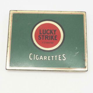 Vintage Lucky Strike Metal Cigarette Tin " It 
